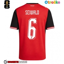 Otroške Nogometnih dresov Avstrija Nicolas Seiwald #6 Domači SP 2026 Kratki rokavi (+ hlače)